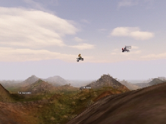 Can't catch me, I'm the gingerbread man! -- Says Dan as he flies at the head of the pack