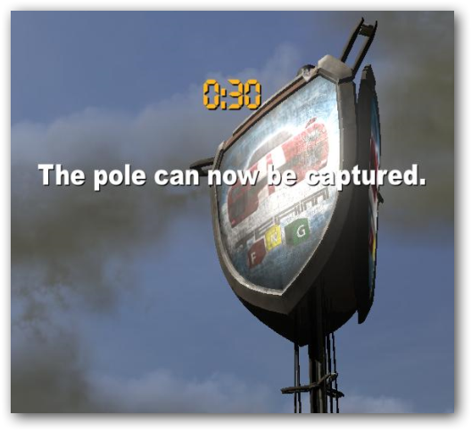 ShootMania pole with FNG logo